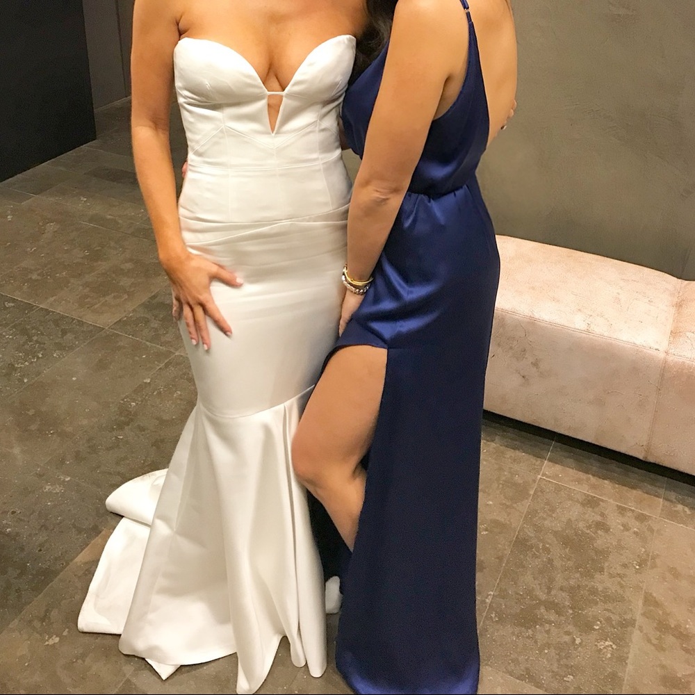 ReformAtion navy slip dress- worn twice